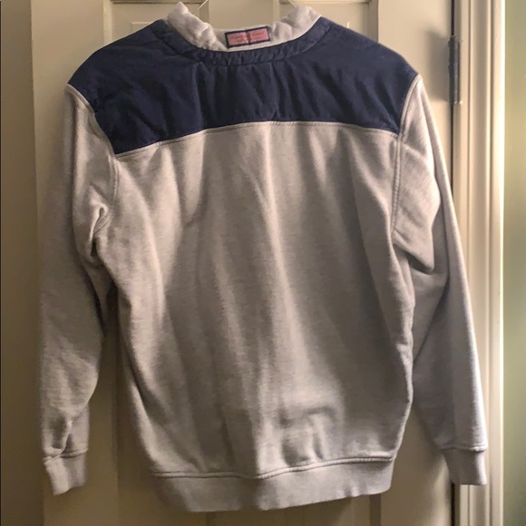 Vineyard Vines Shepshirt Gray with Corduroy Top - Picture 2 of 2